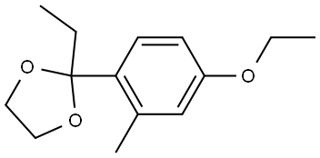 2-(4-Ethoxy-2-methylphenyl)-2-ethyl-1,3-dioxolane Structure