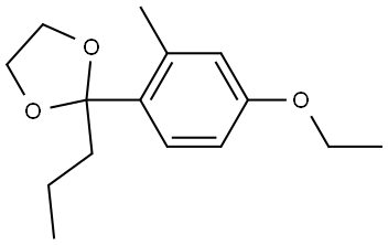 2-(4-Ethoxy-2-methylphenyl)-2-propyl-1,3-dioxolane Structure