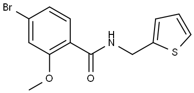 4-Bromo-2-methoxy-N-(2-thienylmethyl)benzamide Structure