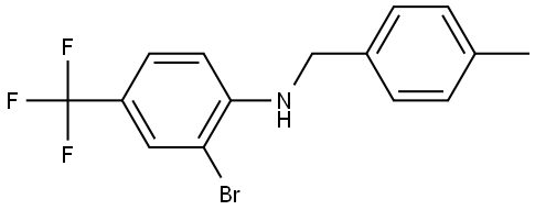 N-[2-Bromo-4-(trifluoromethyl)phenyl]-4-methylbenzenemethanamine Structure