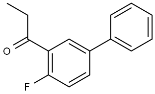 1-(4-fluoro-[1,1'-biphenyl]-3-yl)propan-1-one Structure