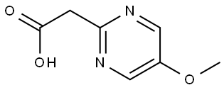 2-Pyrimidineacetic acid, 5-methoxy- Structure