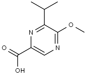 5-Methoxy-6-(1-methylethyl)-2-pyrazinecarboxylic acid Structure