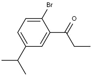 1-(2-bromo-5-isopropylphenyl)propan-1-one Structure