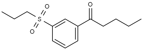 1-[3-(Propylsulfonyl)phenyl]-1-pentanone Structure