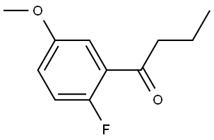 1-(2-fluoro-5-methoxyphenyl)butan-1-one Structure