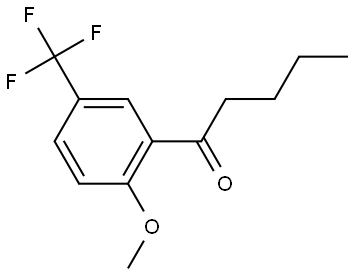 1-[2-Methoxy-5-(trifluoromethyl)phenyl]-1-pentanone Structure