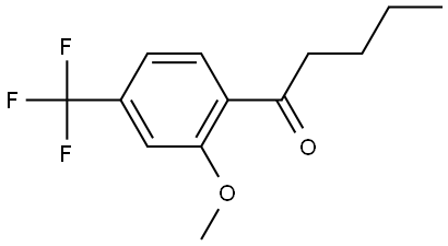 1-[2-Methoxy-4-(trifluoromethyl)phenyl]-1-pentanone Structure