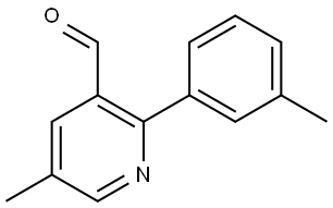 5-Methyl-2-(m-tolyl)nicotinaldehyde 구조식 이미지