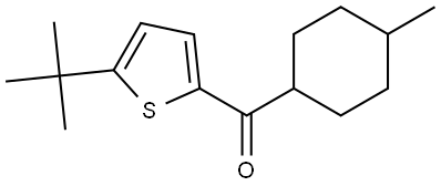 5-(1,1-Dimethylethyl)-2-thienyl](4-methylcyclohexyl)methanone Structure