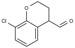 8-chlorochromane-4-carbaldehyde Structure