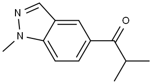 2-methyl-1-(1-methyl-1H-indazol-5-yl)propan-1-one Structure