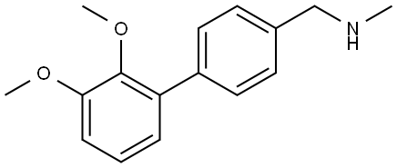 2',3'-Dimethoxy-N-methyl[1,1'-biphenyl]-4-methanamine Structure