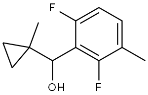 2,6-Difluoro-3-methyl-α-(1-methylcyclopropyl)benzenemethanol Structure