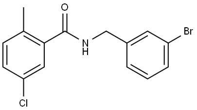 N-[(3-Bromophenyl)methyl]-5-chloro-2-methylbenzamide Structure