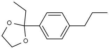 2-Ethyl-2-(4-propylphenyl)-1,3-dioxolane Structure