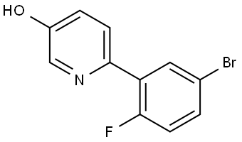 6-(5-Bromo-2-fluorophenyl)-3-pyridinol Structure