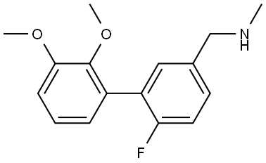 6-Fluoro-2',3'-dimethoxy-N-methyl[1,1'-biphenyl]-3-methanamine Structure