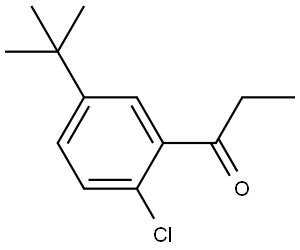 1-(5-(tert-butyl)-2-chlorophenyl)propan-1-one Structure