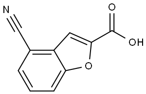 4-cyanobenzofuran-2-carboxylic acid Structure