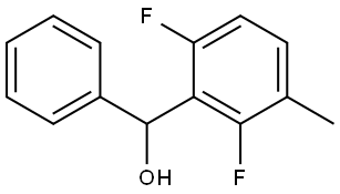 (2,6-difluoro-3-methylphenyl)(phenyl)methanol Structure