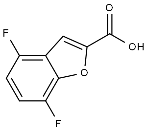 4,7-difluoro-1-benzofuran-2-carboxylic acid Structure