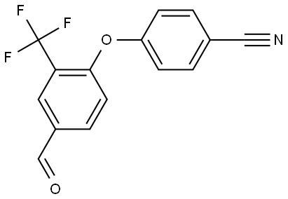 4-(4-Formyl-2-(trifluoromethyl)phenoxy)benzonitrile Structure