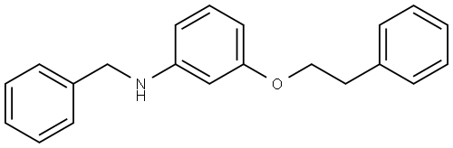 N-[3-(2-Phenylethoxy)phenyl]benzenemethanamine Structure