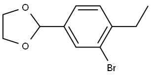2-(3-bromo-4-ethylphenyl)-1,3-dioxolane Structure