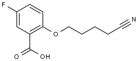 2-(4-cyanobutoxy)-5-fluorobenzoic acid Structure