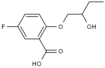 5-fluoro-2-(2-hydroxybutoxy)benzoic acid Structure