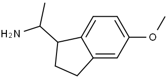 1-(5-methoxy-2,3-dihydro-1H-inden-1-yl)ethan-1-amine Structure