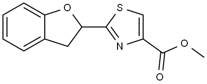 Methyl 2-(2,3-Dihydro-2-benzofuryl)thiazole-4-carboxylate Structure