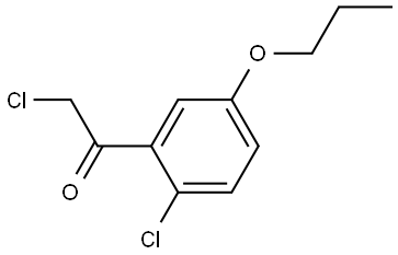 2-Chloro-1-(2-chloro-5-propoxyphenyl)ethanone Structure