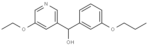 5-Ethoxy-α-(3-propoxyphenyl)-3-pyridinemethanol Structure