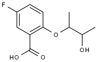 5-fluoro-2-((3-hydroxybutan-2-yl)oxy)benzoic acid Structure