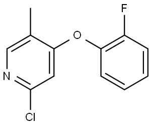 2-Chloro-4-(2-fluorophenoxy)-5-methylpyridine Structure