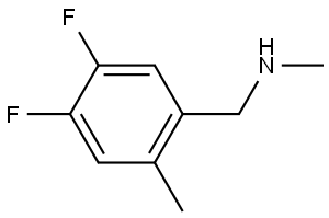 4,5-Difluoro-N,2-dimethylbenzenemethanamine Structure