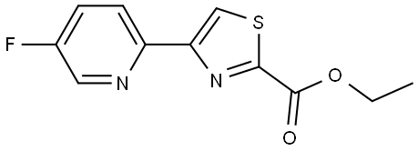 Ethyl 4-(5-fluoro-2-pyridinyl)-2-thiazolecarboxylate Structure