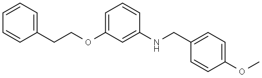 4-Methoxy-N-[3-(2-phenylethoxy)phenyl]benzenemethanamine Structure