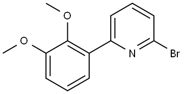 2-Bromo-6-(2,3-dimethoxyphenyl)pyridine Structure