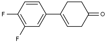 3',4'-difluoro-5,6-dihydro-[1,1'-biphenyl]-4(3H)-one Structure