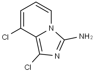 Imidazo[1,5-a]pyridin-3-amine, 1,8-dichloro- Structure