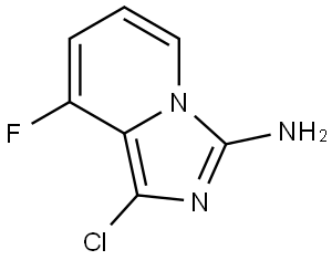 Imidazo[1,5-a]pyridin-3-amine, 1-chloro-8-fluoro- Structure