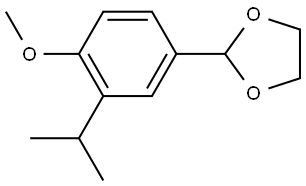 2-[4-Methoxy-3-(1-methylethyl)phenyl]-1,3-dioxolane Structure