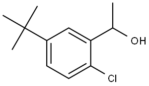 1-(5-(tert-butyl)-2-chlorophenyl)ethanol Structure