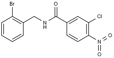 N-(2-bromobenzyl)-3-chloro-4-nitrobenzamide Structure