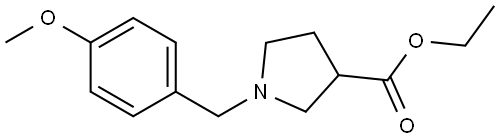 ethyl 1-(4-methoxybenzyl)pyrrolidine-3-carboxylate Structure