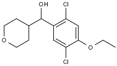 α-(2,5-Dichloro-4-ethoxyphenyl)tetrahydro-2H-pyran-4-methanol Structure