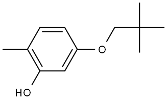 5-(2,2-Dimethylpropoxy)-2-methylphenol Structure